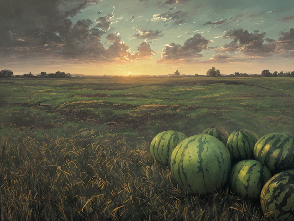 Backdrop "Watermelons in the field"