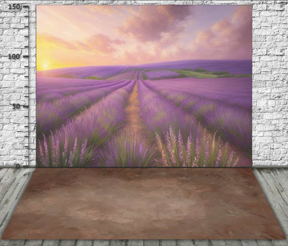 Backdrop "Lavender field sunrise"