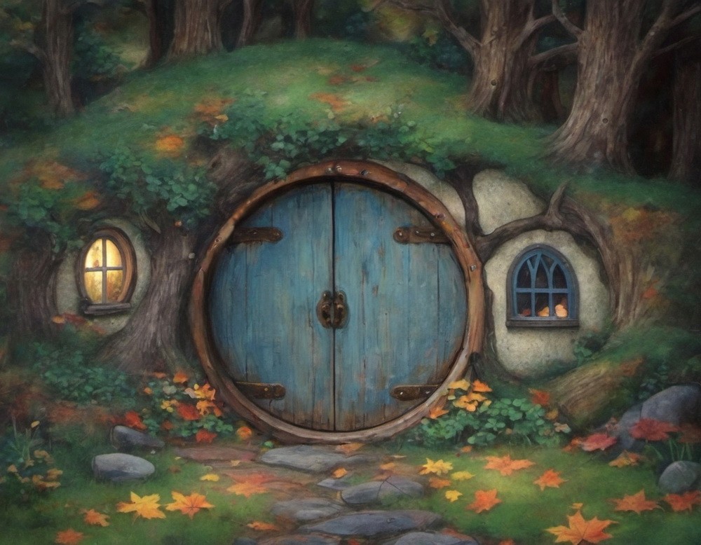 Backdrop "Hobbit house"