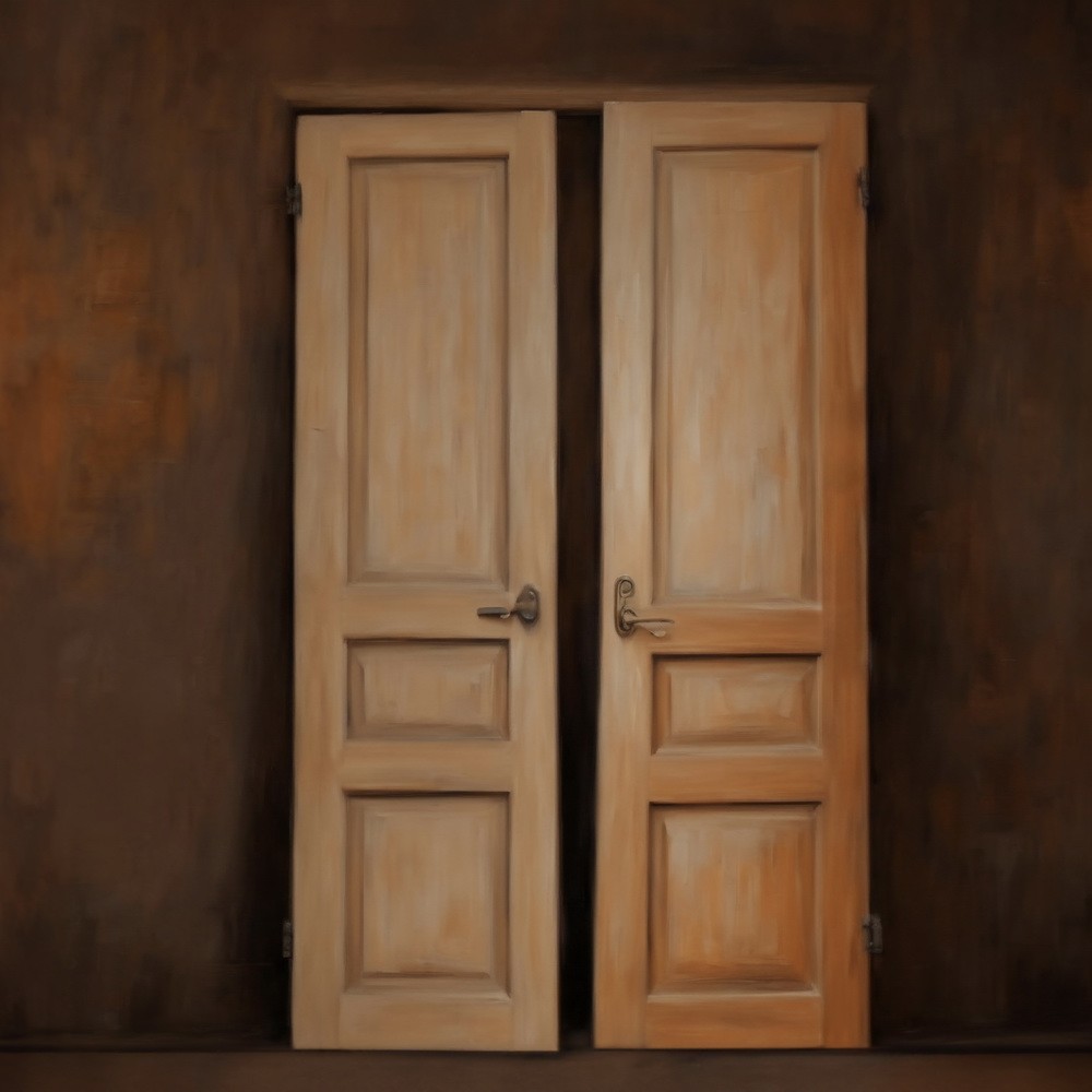 Backdrop "Brown door"