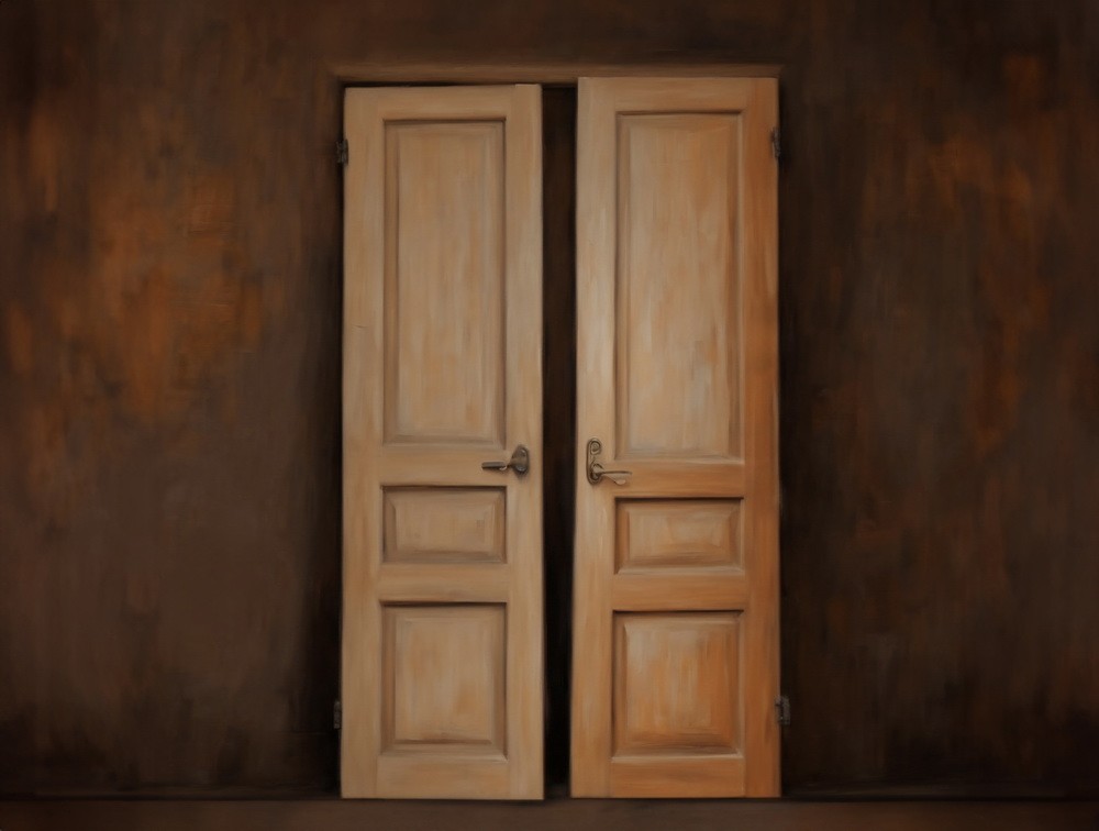 Backdrop "Brown door"