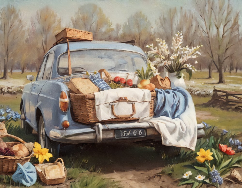 Backdrop "Spring Picnic"