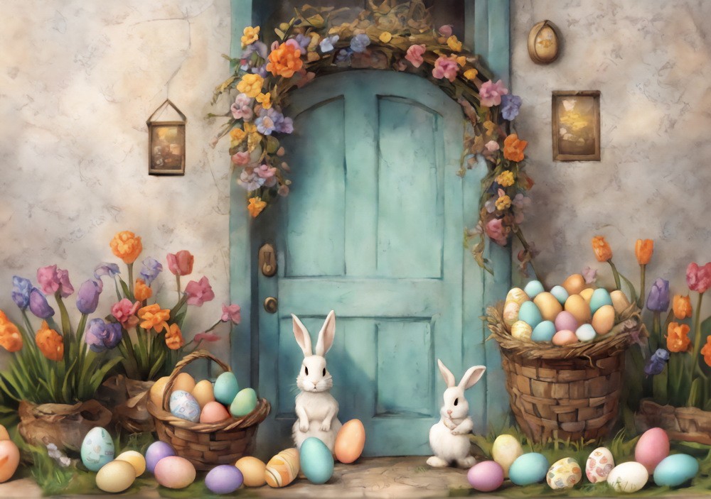 Backdrop "Spring door"