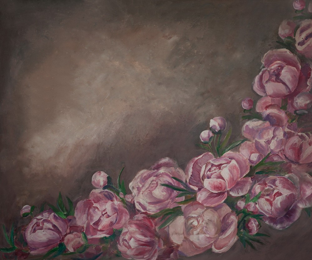 Backdrop "Peonies"