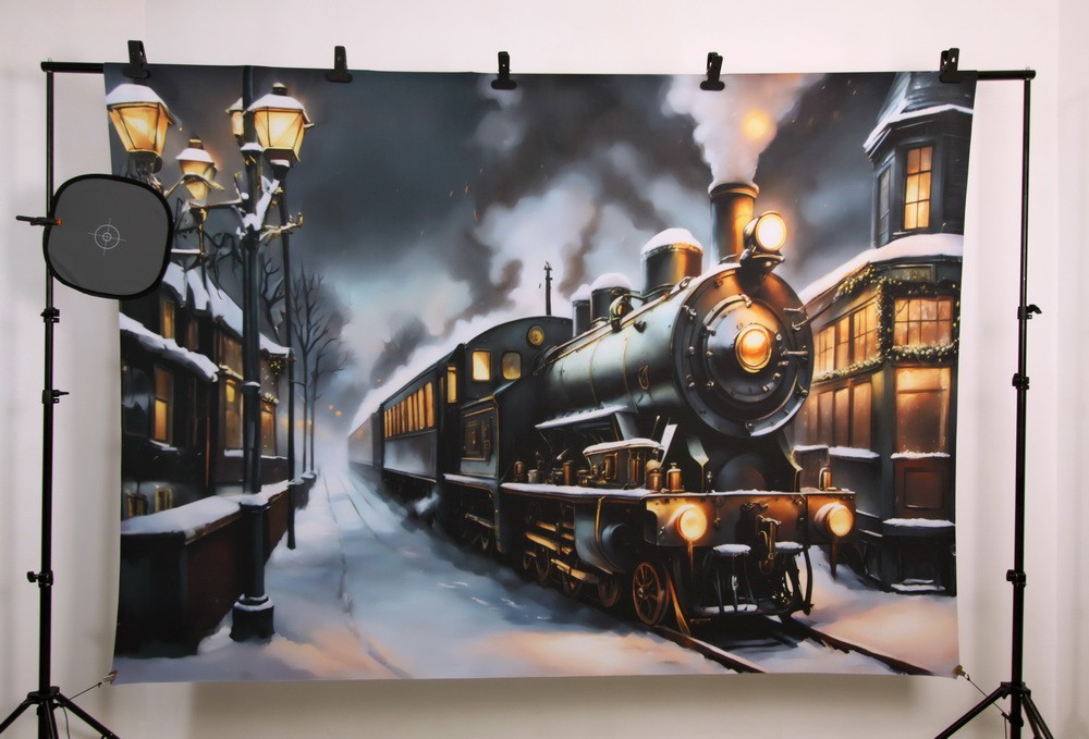 Backdrop "Xmas train"