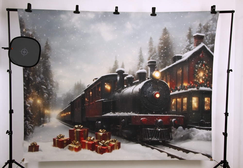 Backdrop "Xmas train"