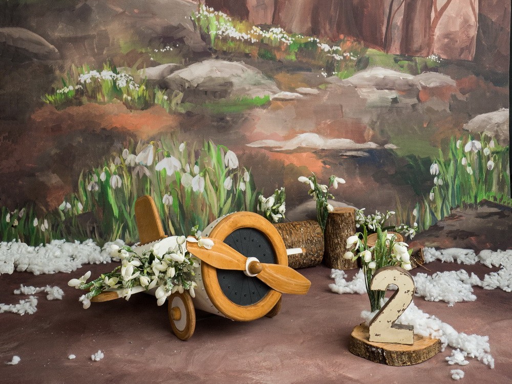 Backdrop "Snowdrops"